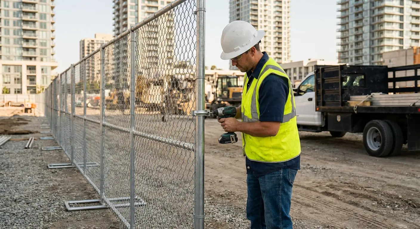 Downtown Smyrna temporary fencing and site security