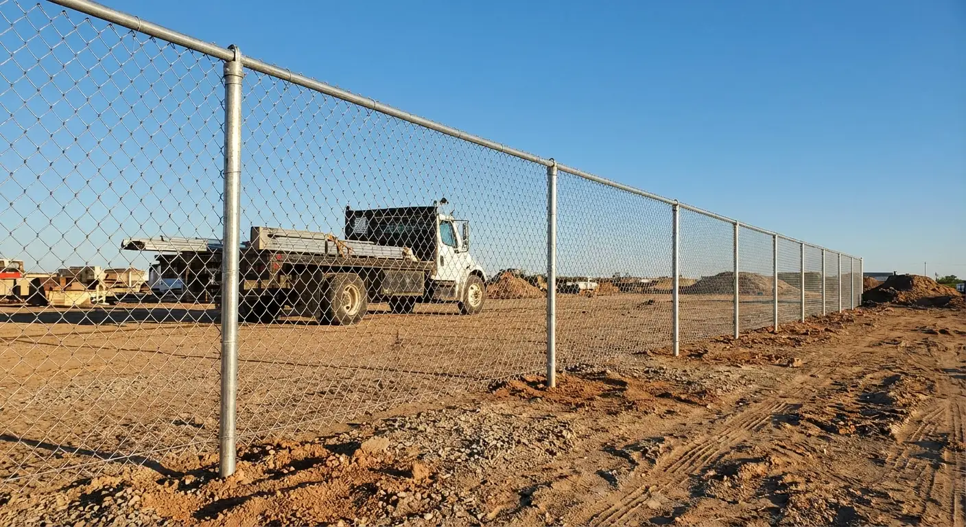 Wind-rated temporary fencing site in Smyrna, TN