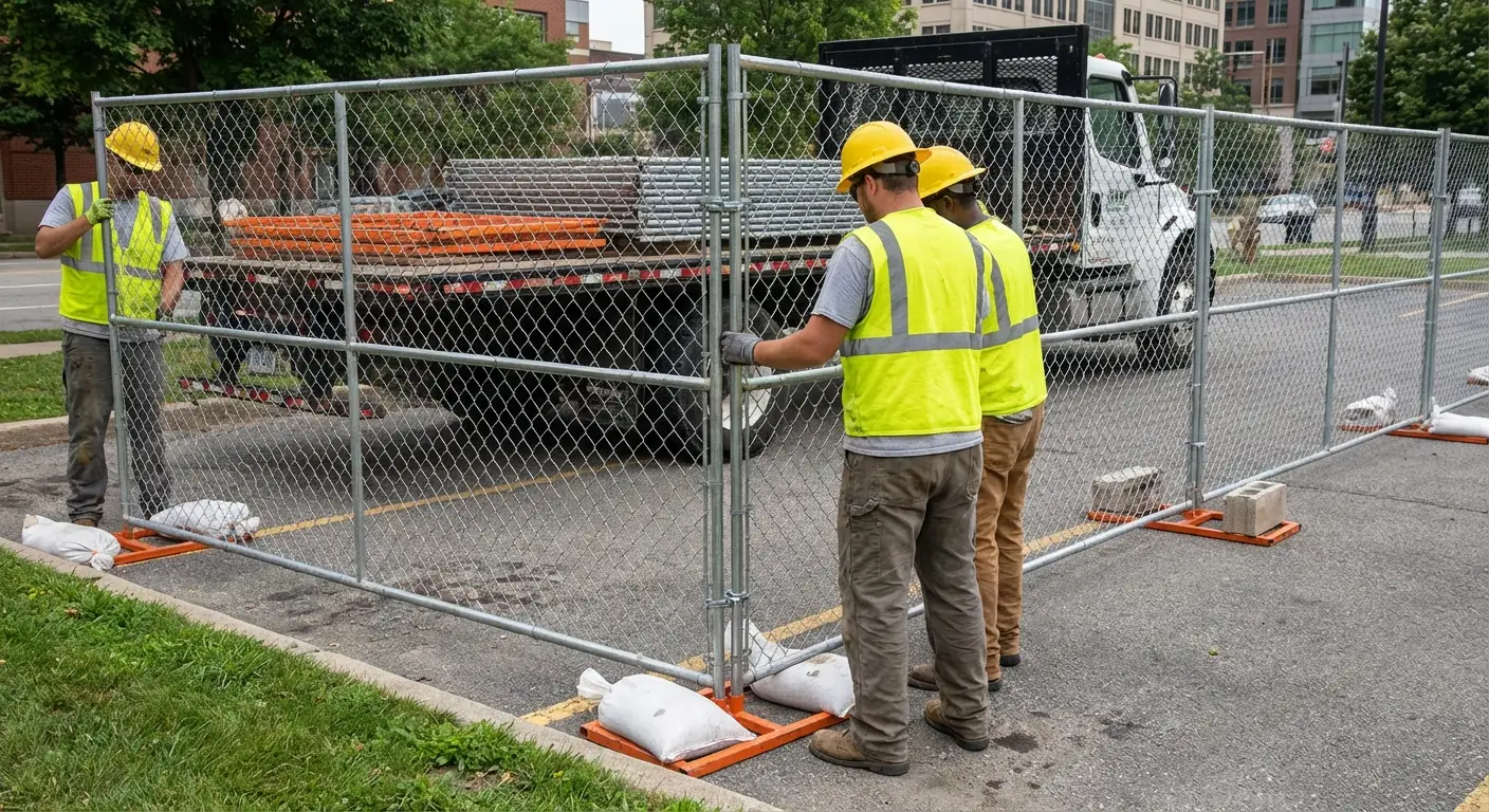 Temporary fencing solutions meeting Smyrna requirements