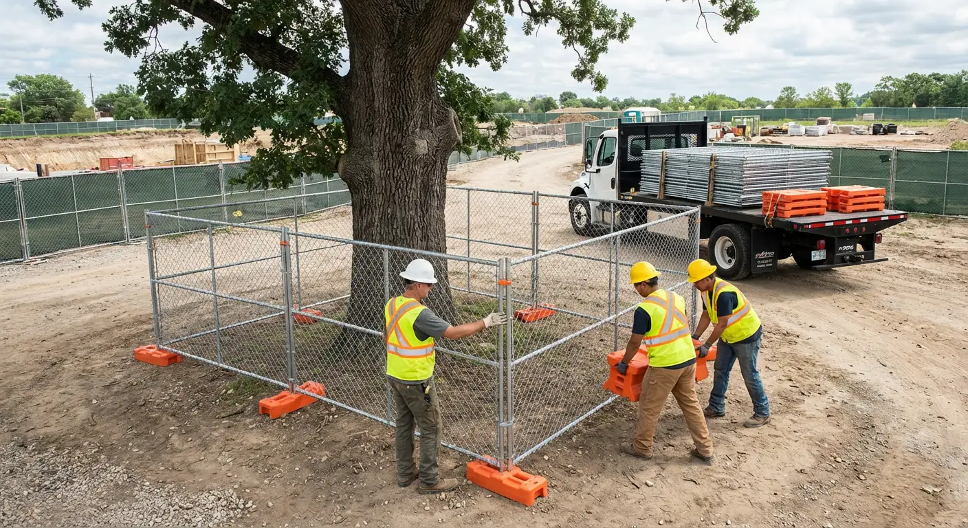 Temporary gate rental and secure perimeter fencing in Smyrna, TN