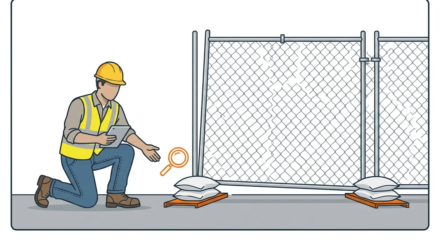 Diagram showing causes of temporary fence instability in Smyrna, TN